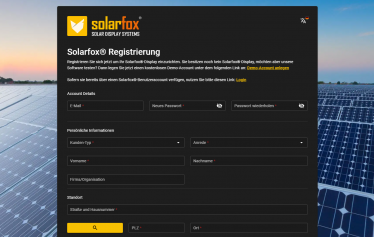 Solarfox Display Setup